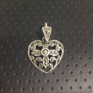 Vintage Sterling Silver Heart ❤️ Pendant Charm